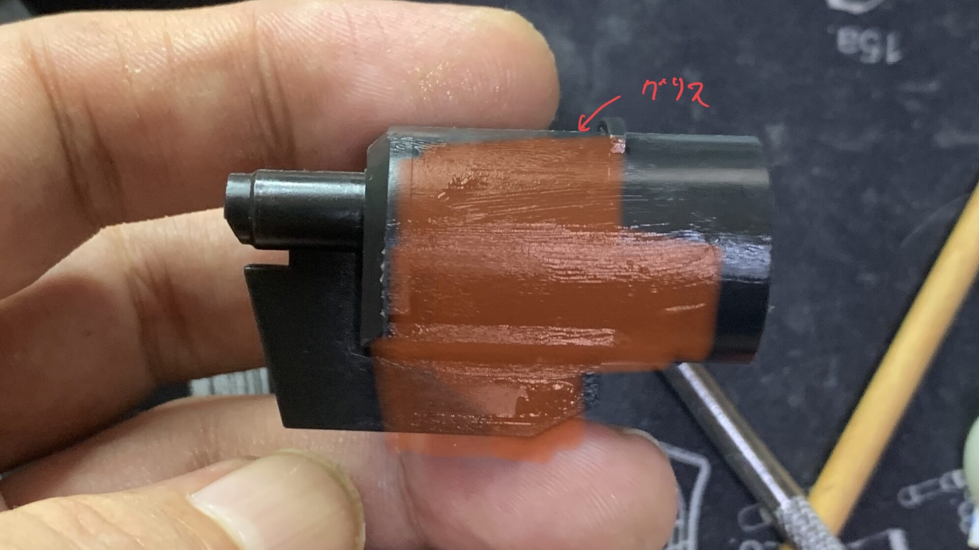 東京マルイ　コルトM1911ガバメント　HG シリンダへのグリス塗布