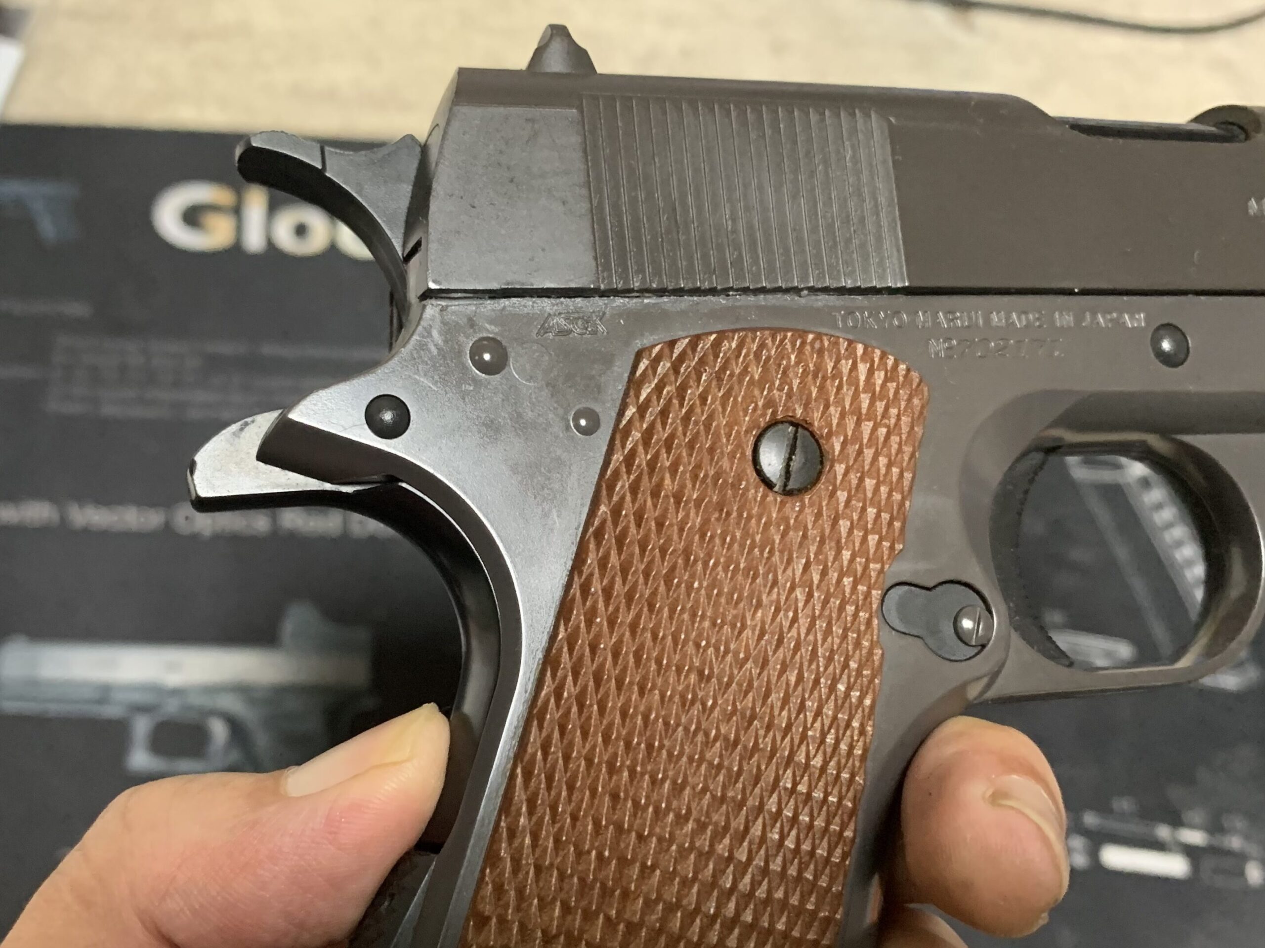 東京マルイ　コルトM1911ガバメント　HG グリップセーフティ解除