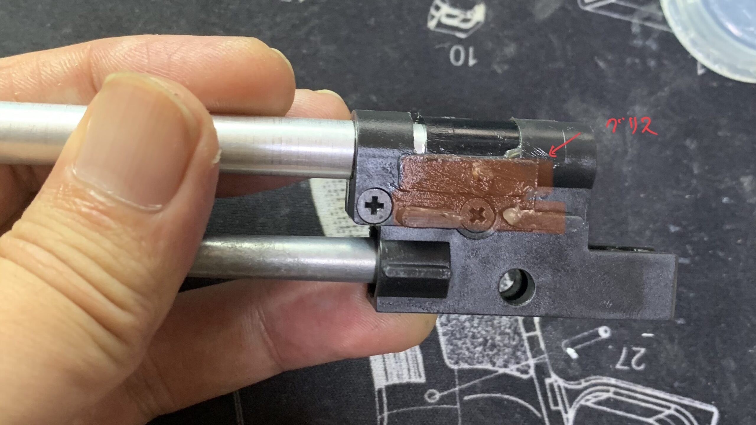 東京マルイ　コルトM1911ガバメント　HG ホップチャンバーのグリスアップ