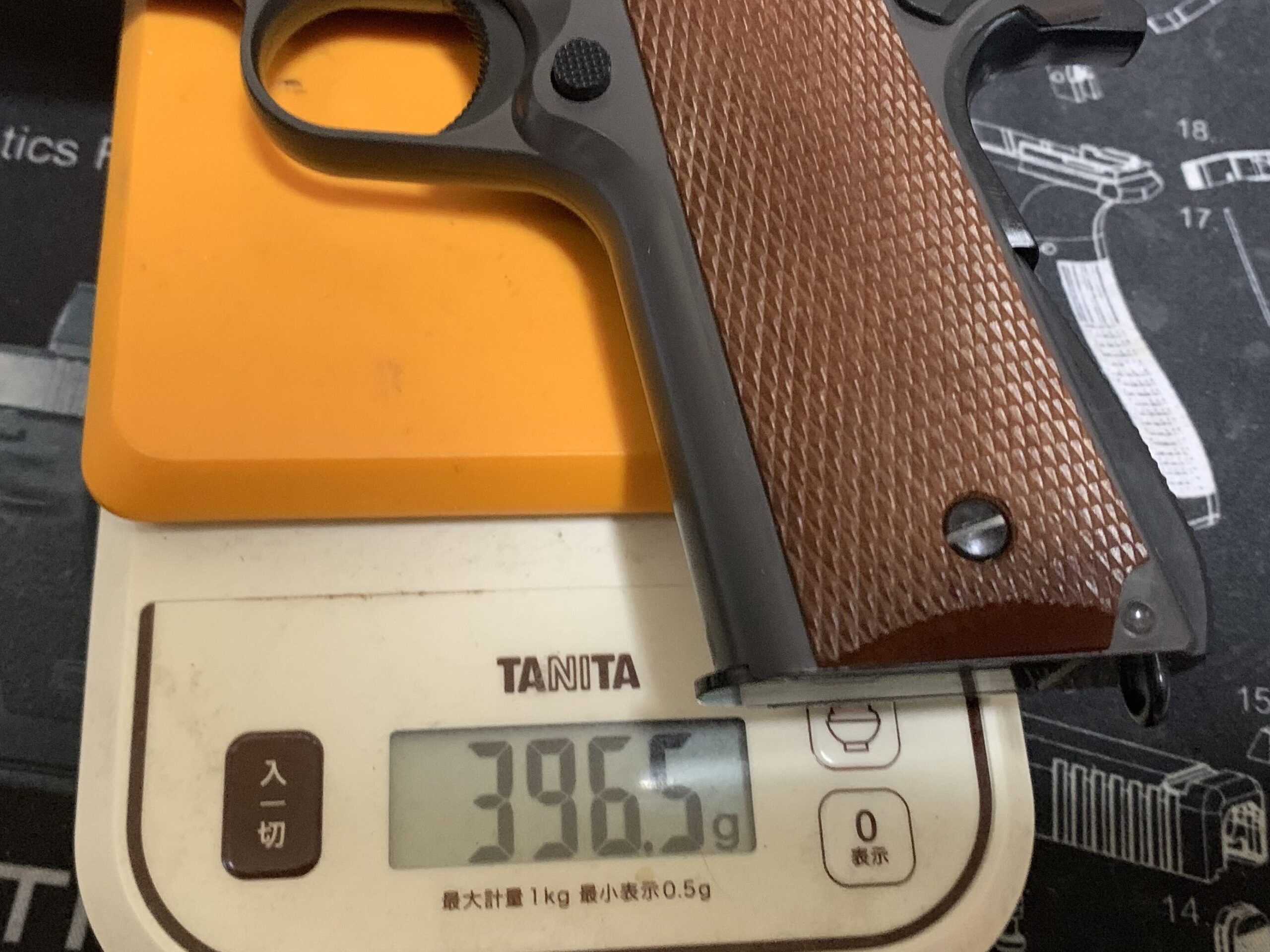 東京マルイ　コルトM1911ガバメント　HG 重量