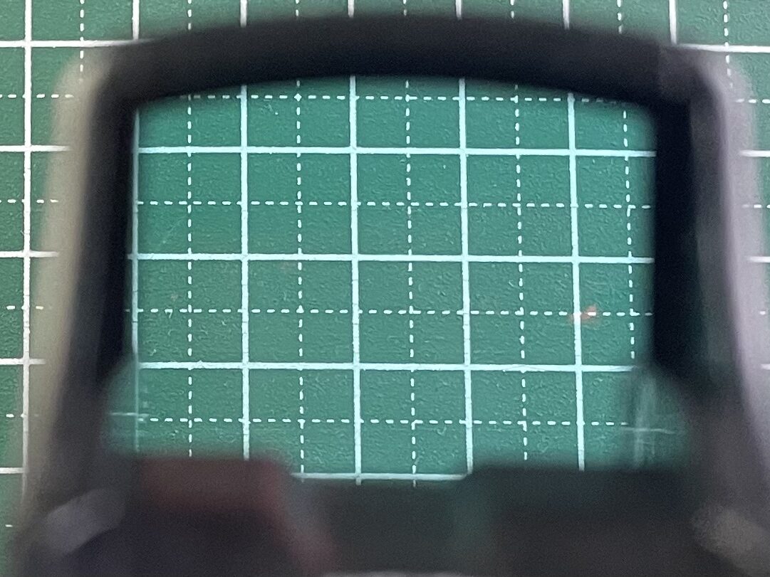 東京マルイ　マイクロプロサイト　レンズの歪みチェック