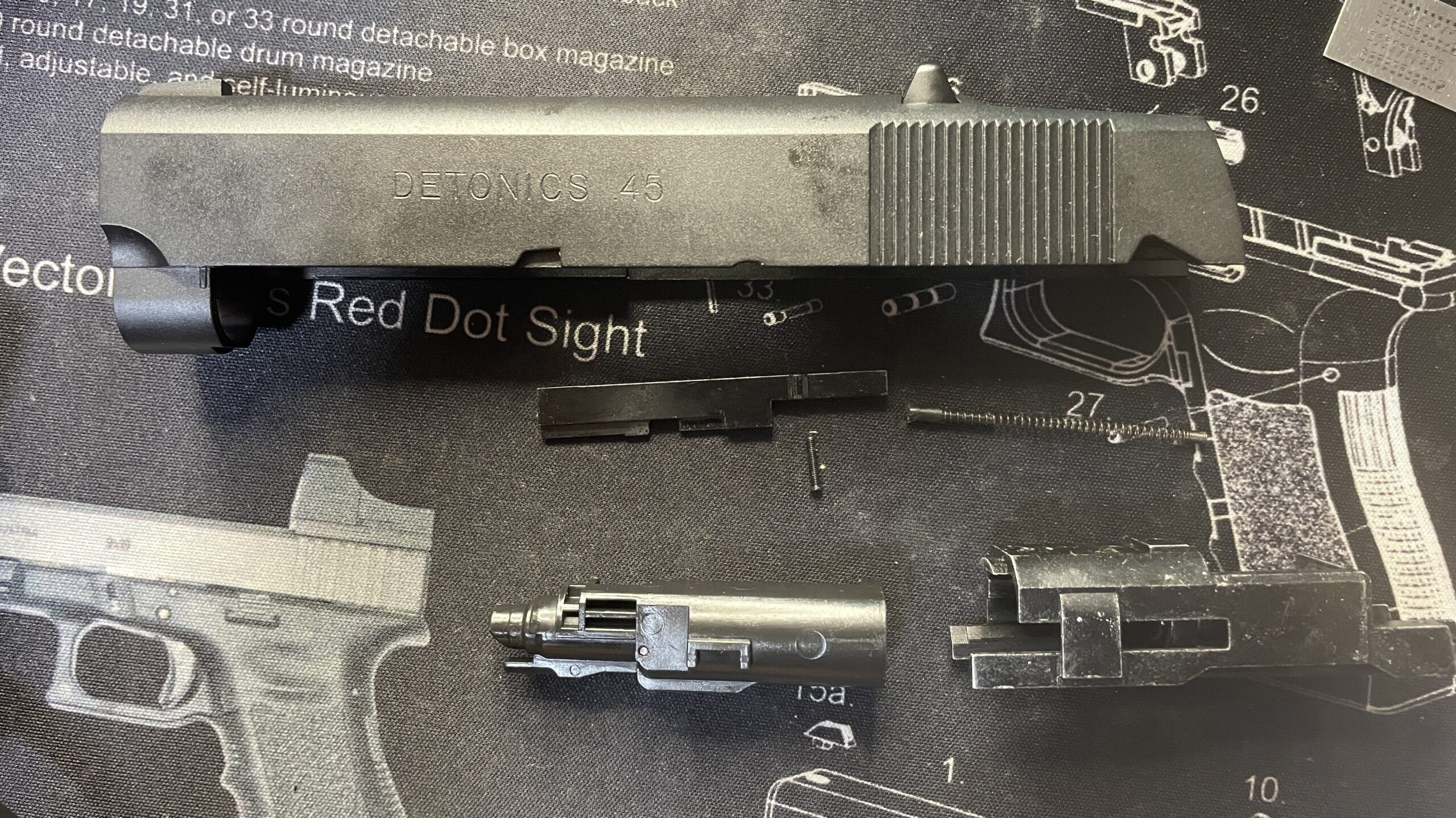 東京マルイ　デトニクス.45　ブロエンジンの完全分解