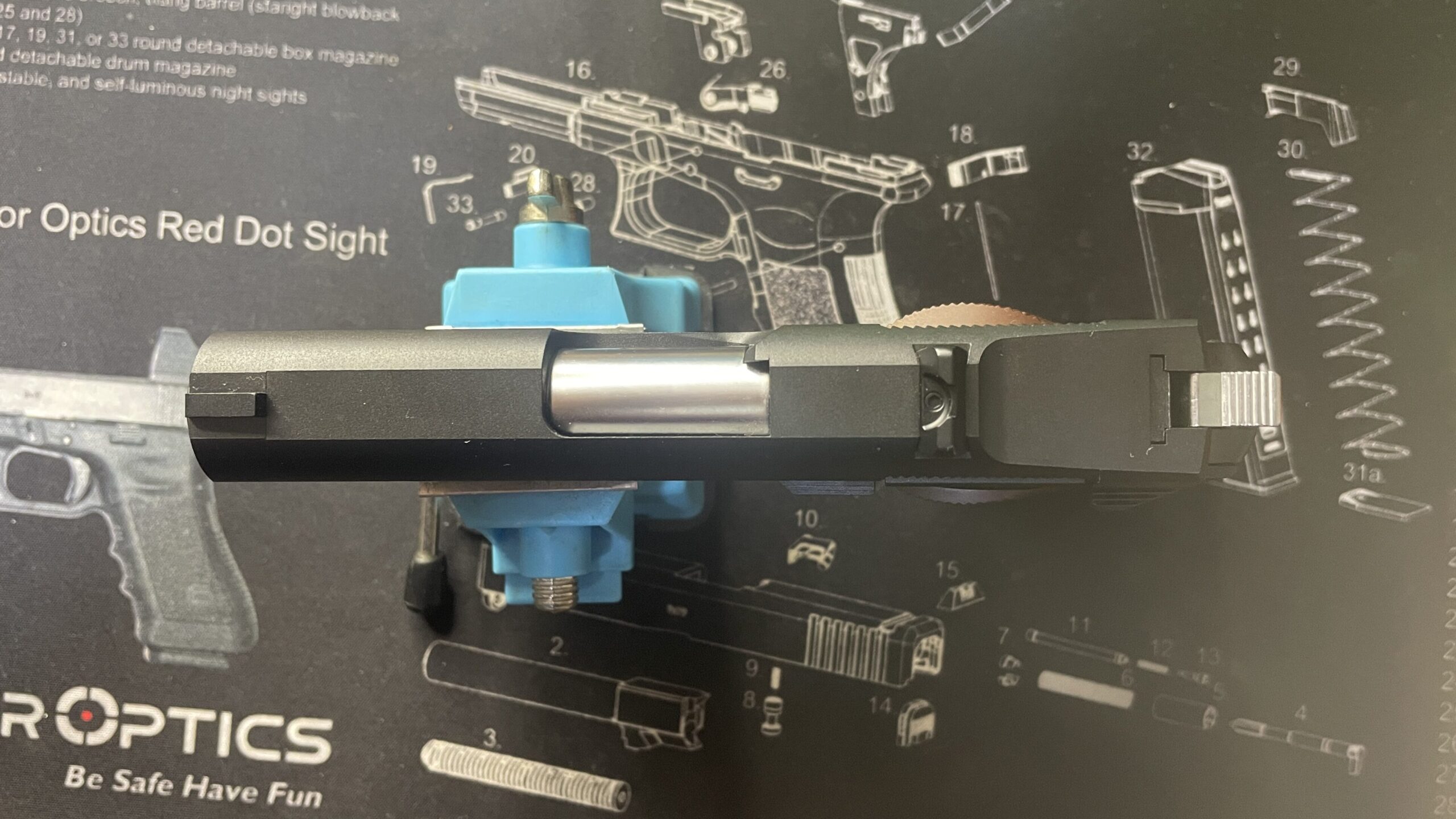 東京マルイ　デトニクス.45 コンバットマスター　ホールドオープン　上面