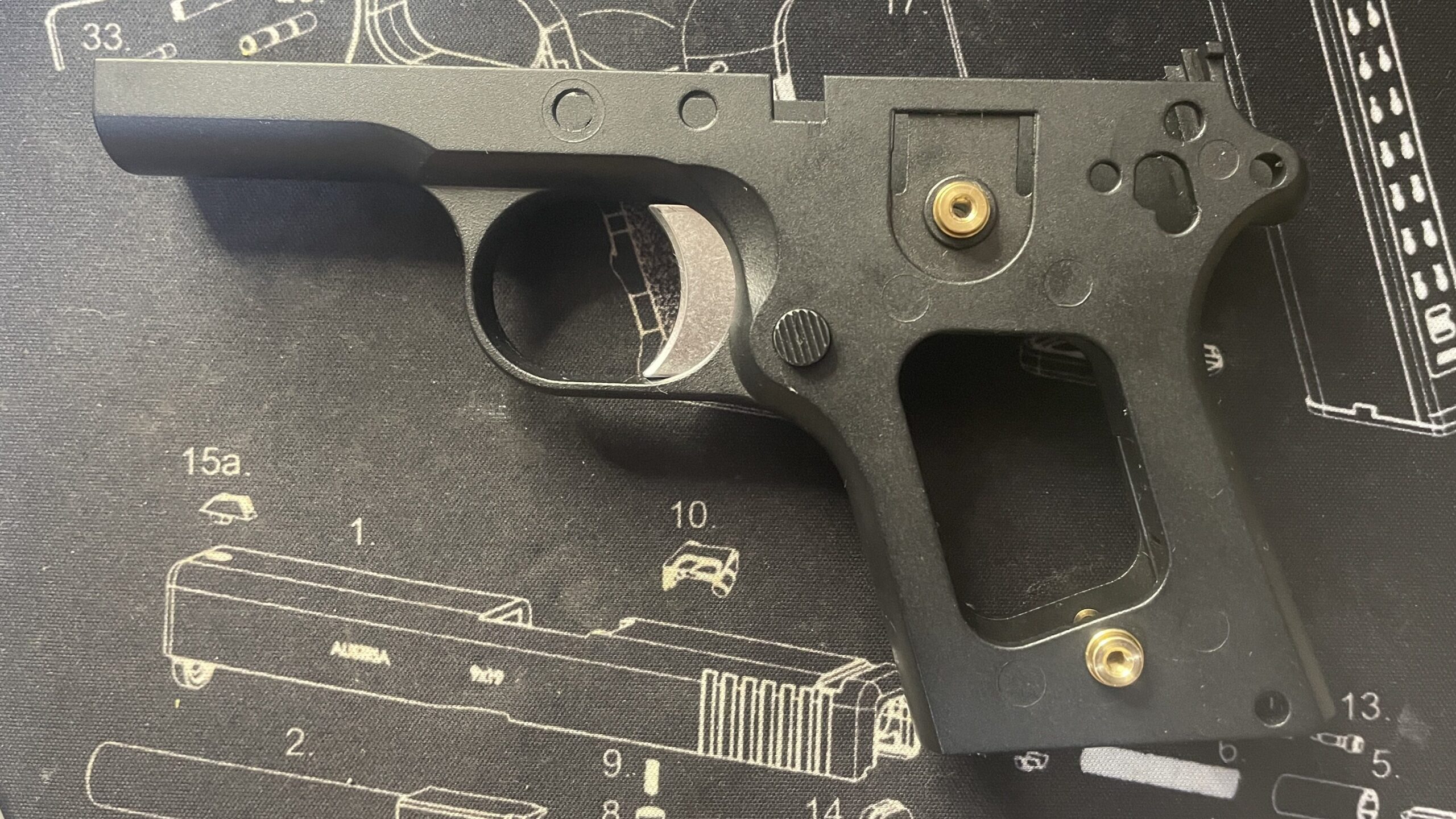 東京マルイ　デトニクス.45 コンバットマスター　トリガー組み立て完了