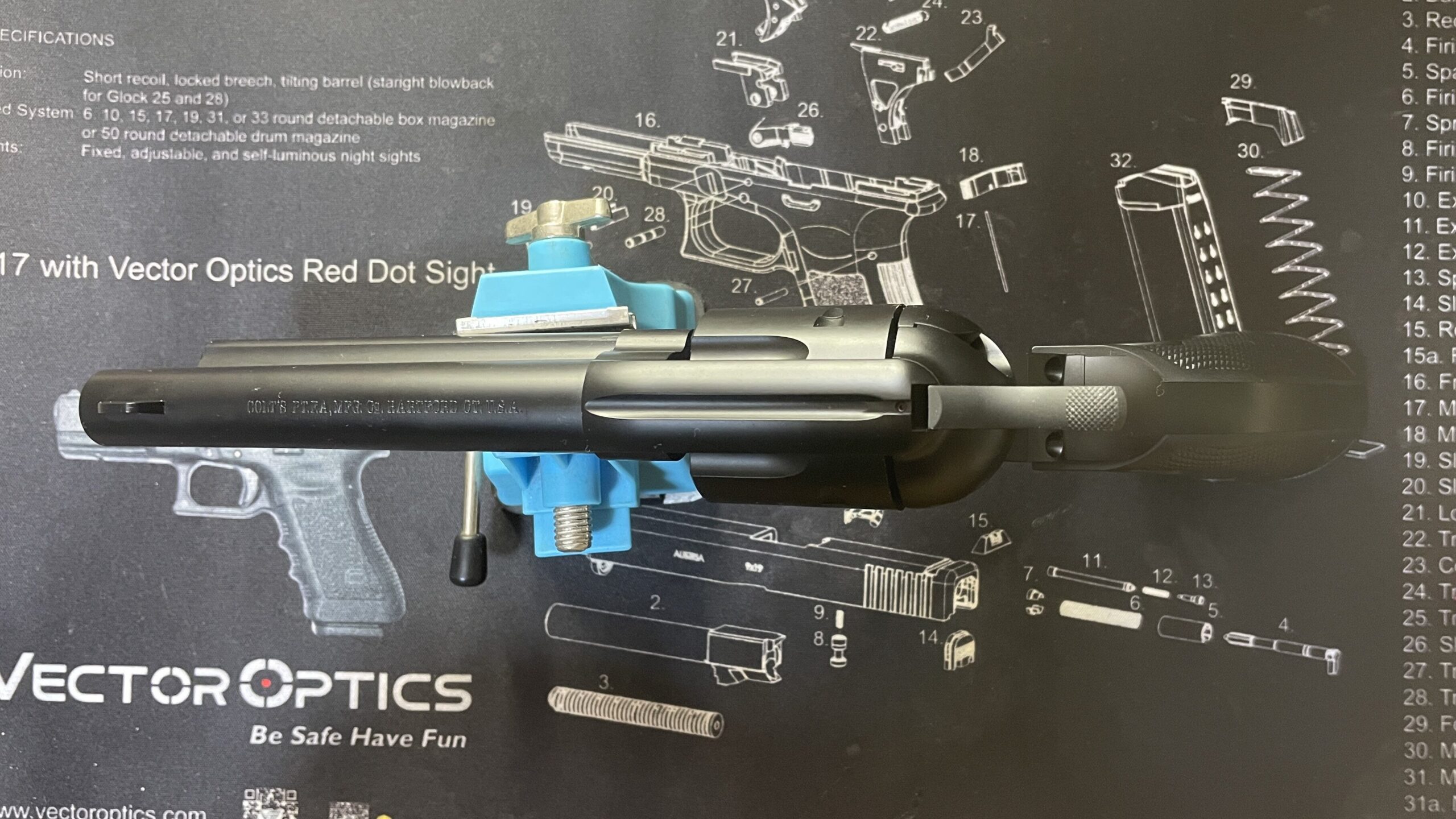 東京マルイ　SAA.45 アーティラリー　上面