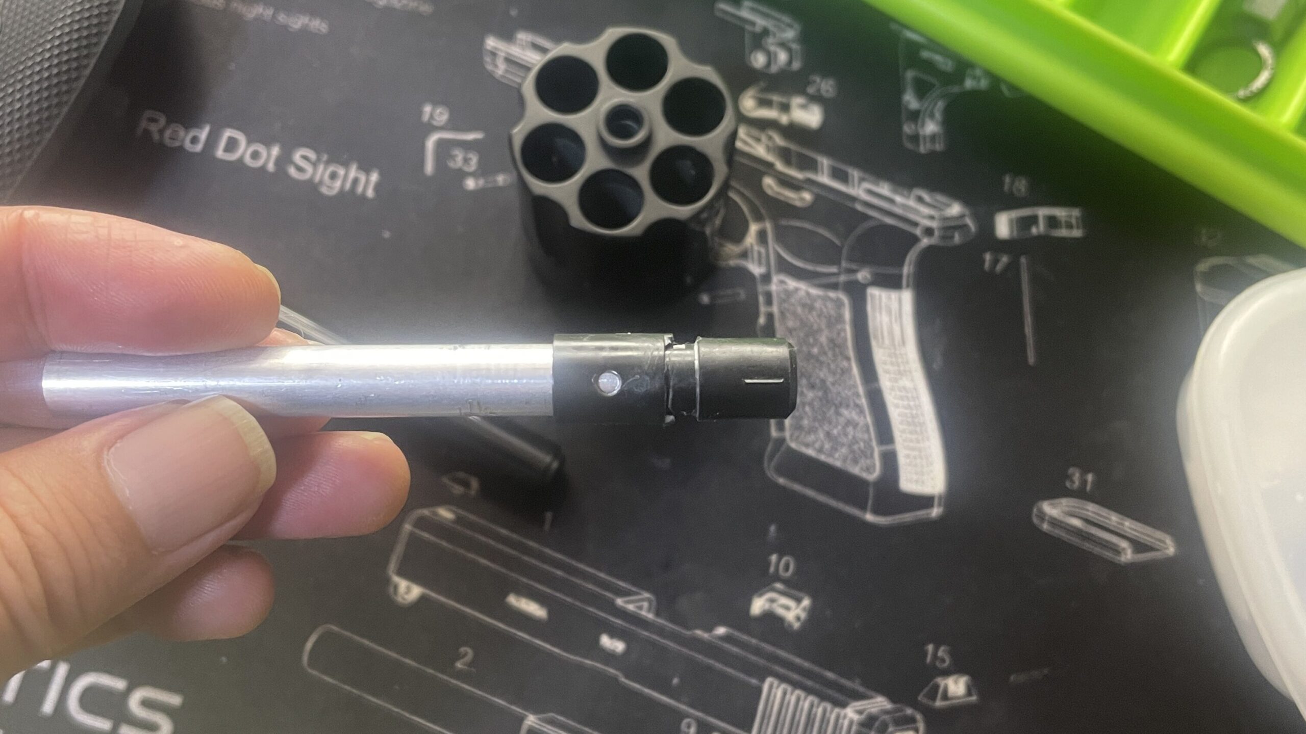 東京マルイ　SAA.45　ホップパッキンの組み立て