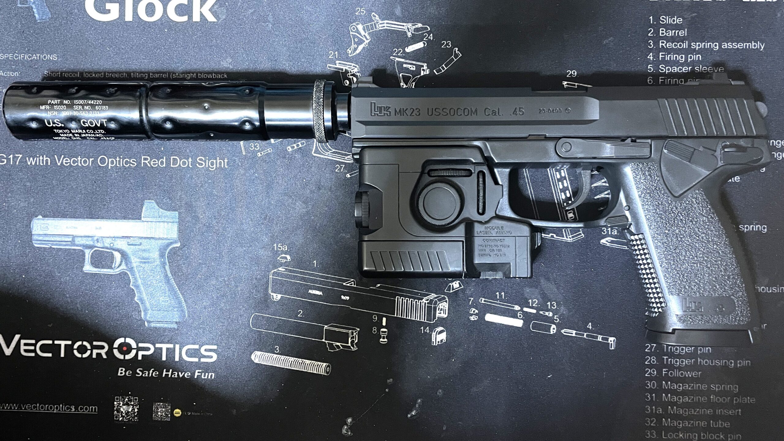 東京マルイ　ソーコム　MK23　HG　フル装備