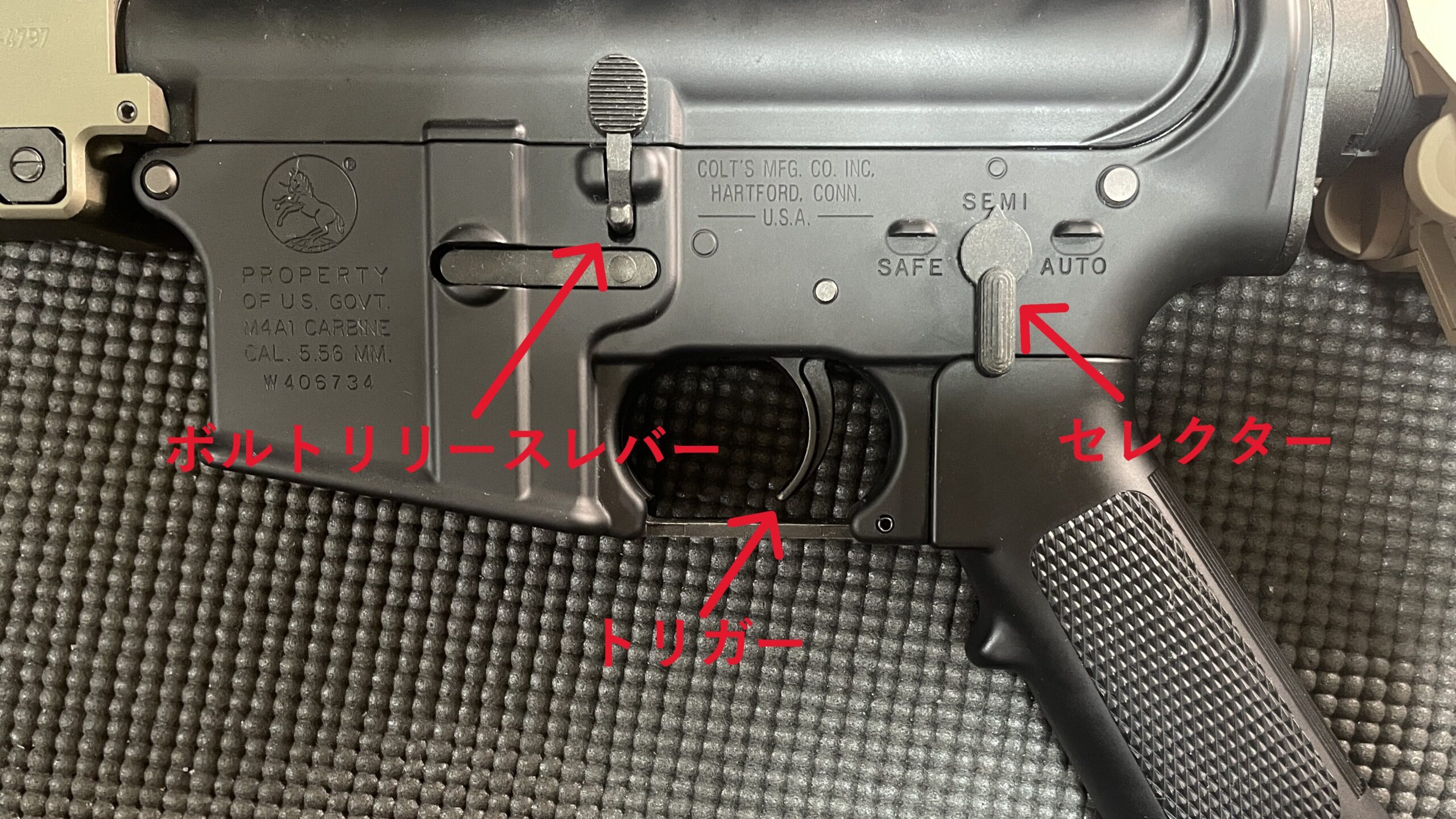 東京マルイ 次世代電動ガン URG-I 14.5インチ ロアレシーバー左側面