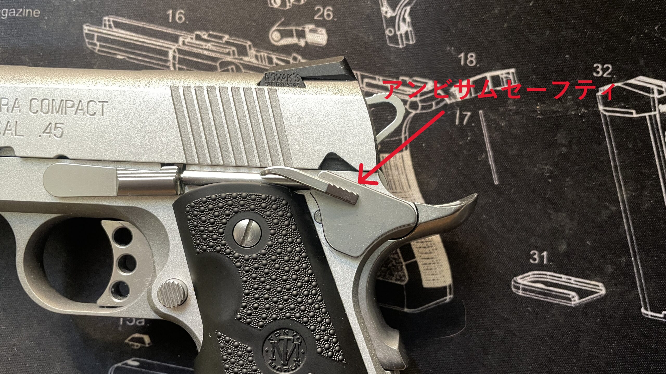 残念ながら東京マルイ V10 ウルトラコンパクトはアンビじゃない