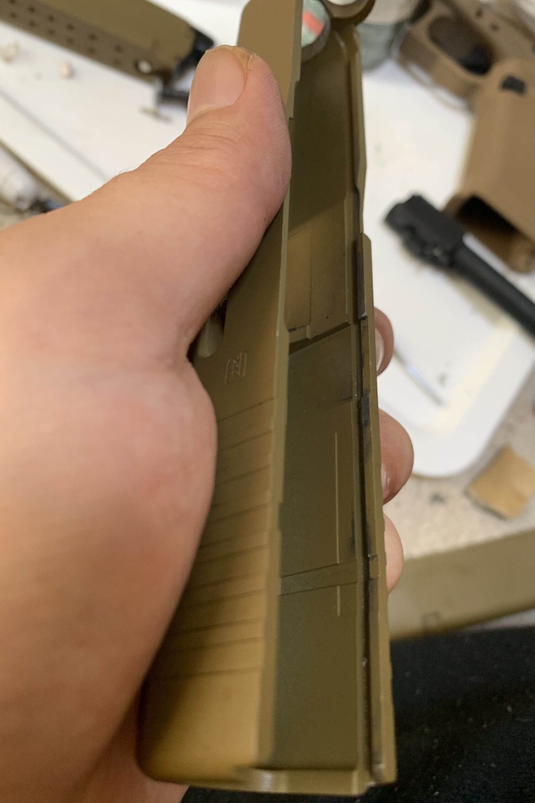 VFC/UMAREX GLOCK19X スライド溝研磨　右側