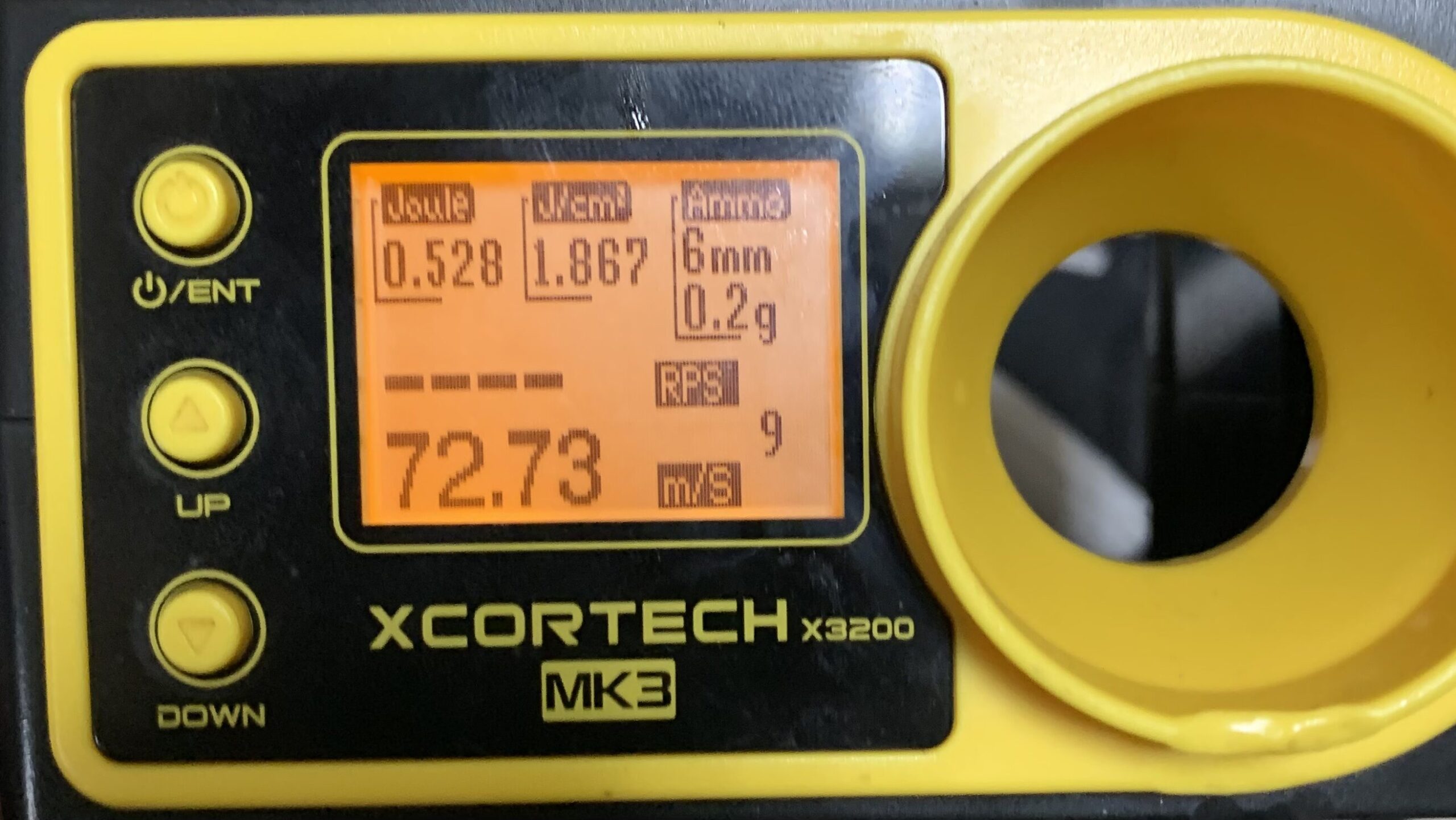 UMAREX/VFC G45 カスタム　初速計測　ホップ0、0.2gで72.73m/s