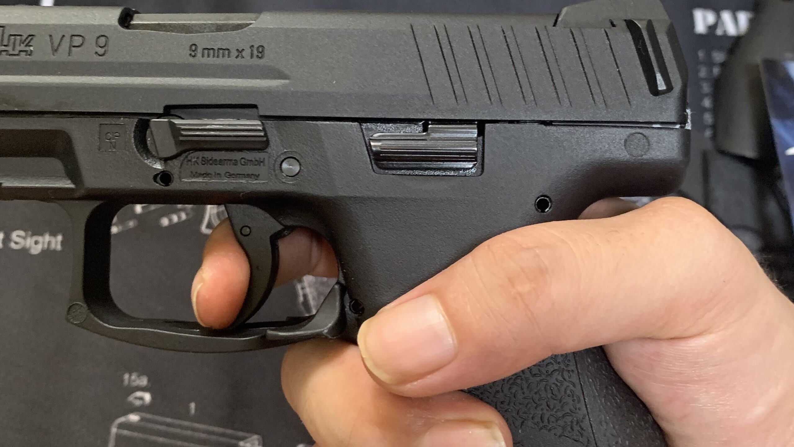 UMAREX/VFC HK VP9(SFP9) シアが解放されるトリガー位置