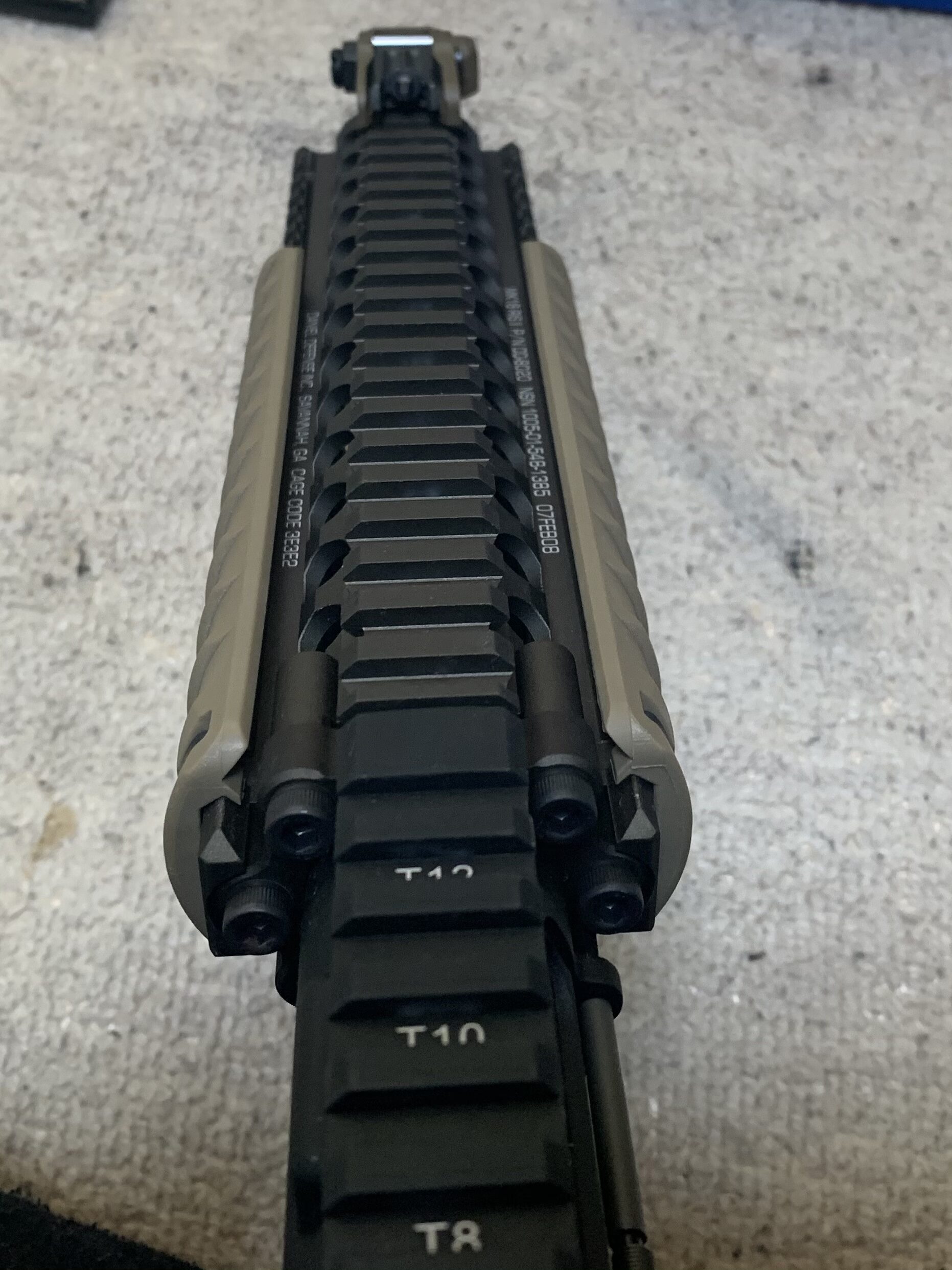 VFC Mk18 mod1 ハンドガードレール　トップビュー