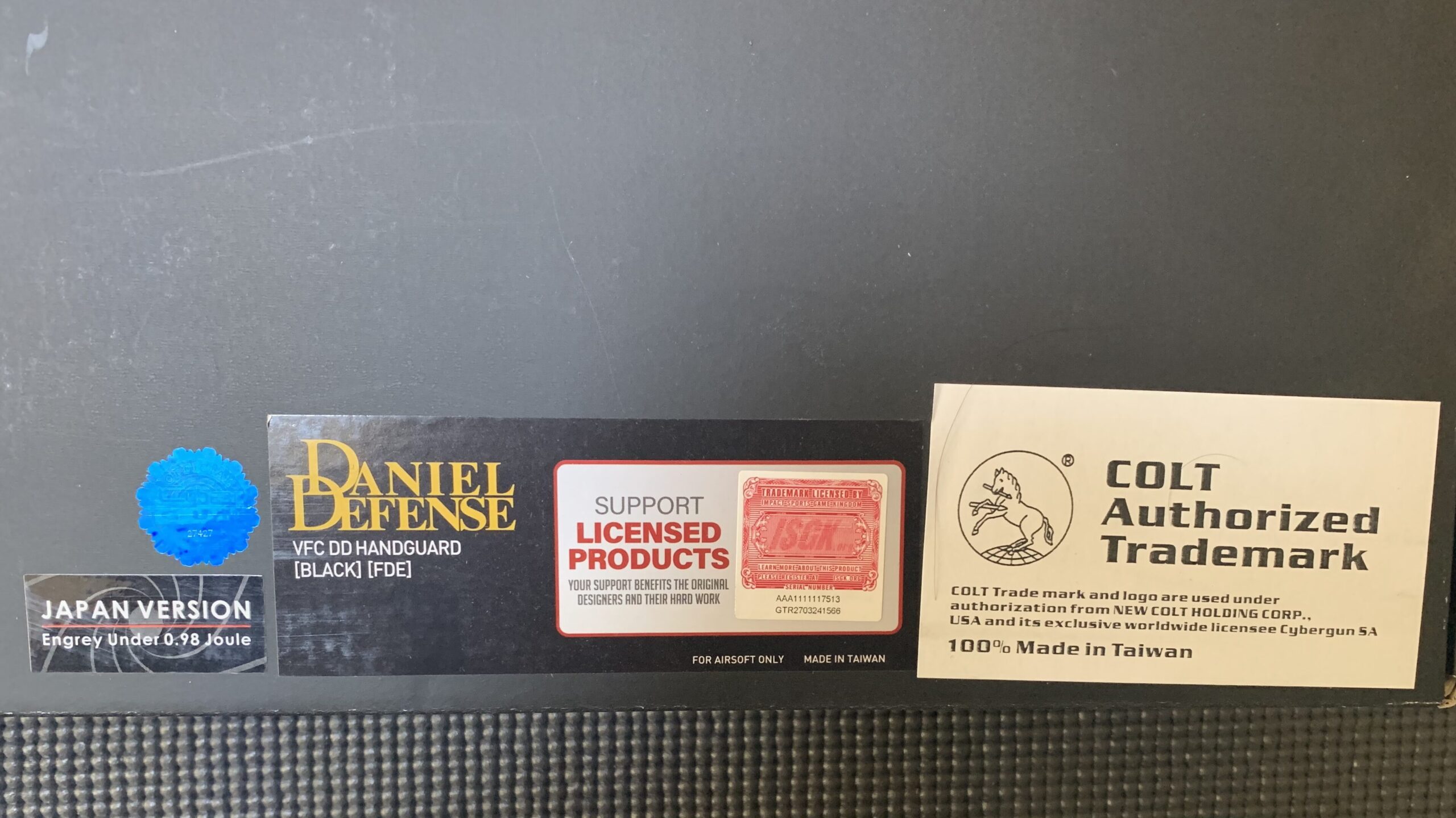 VFC Mk18 mod1 ライセンス