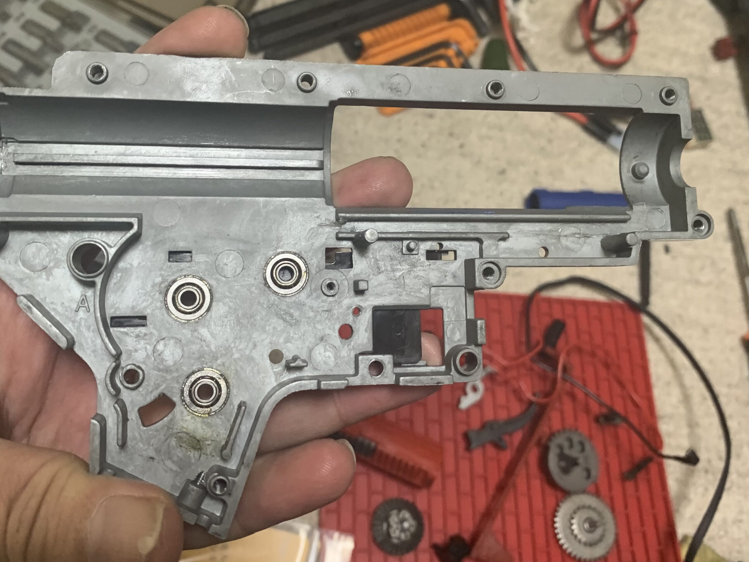 VFC Mk18 mod1 メカボックス左ケース　内側