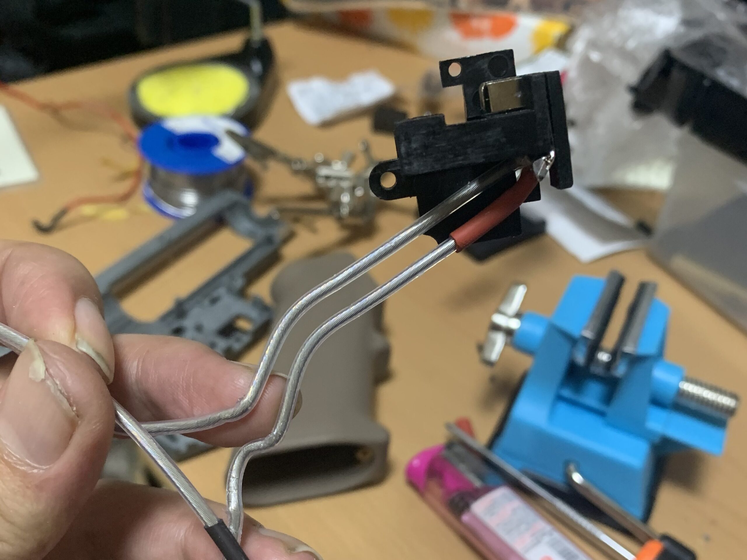 VFC Mk18 mod1 スイッチ　配線1.25sq　