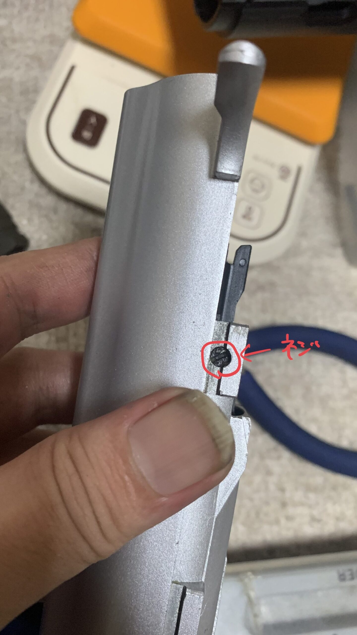 WE ドラグノフ　SVD GBB ボルトの右側のスクリュー