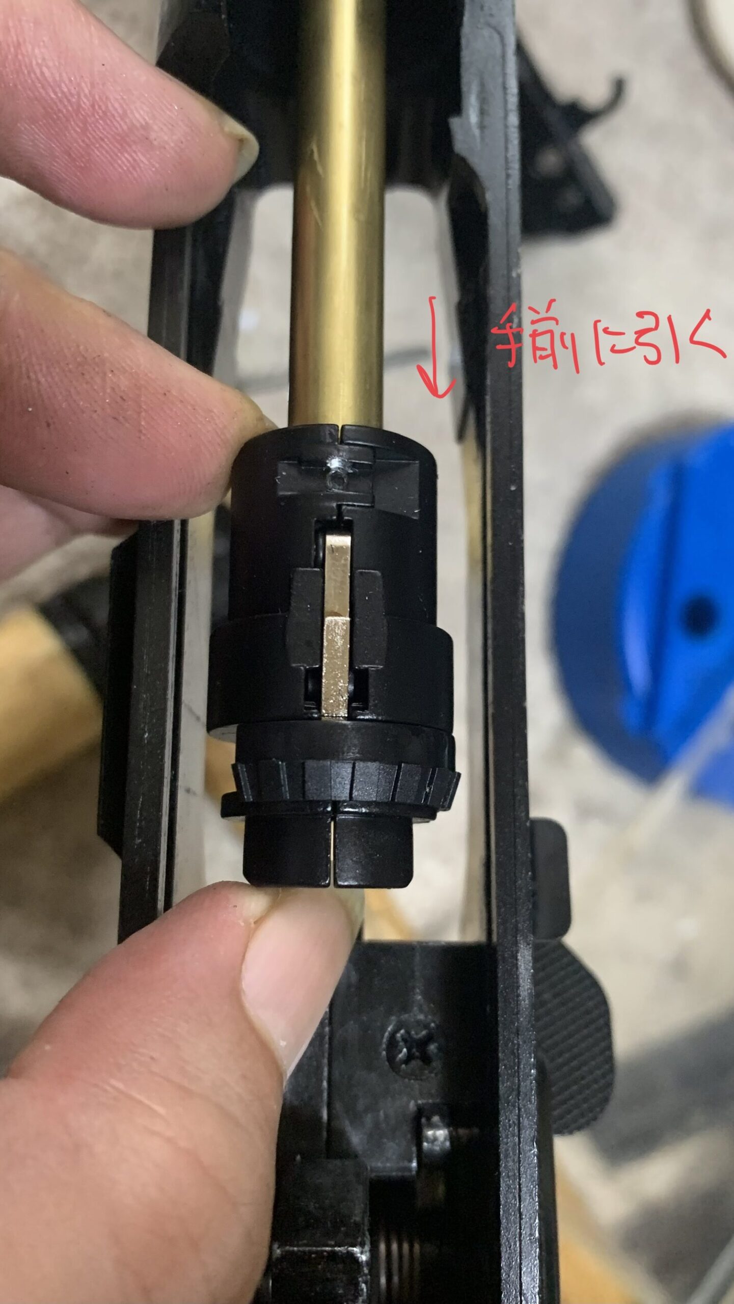 WE ドラグノフ　SVD GBB ホップチャンバーの取り出し