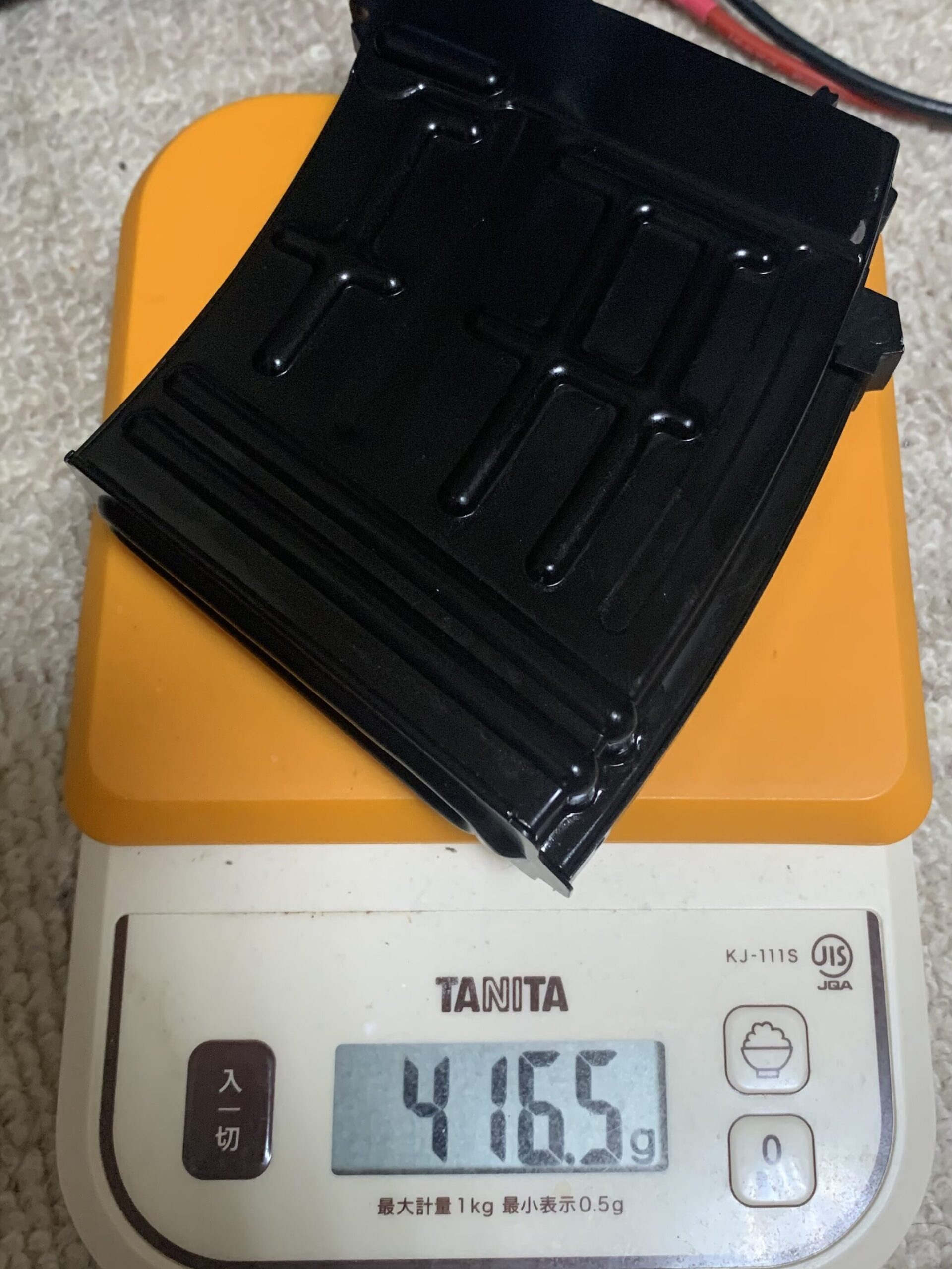 WE ドラグノフ　SVD GBB マガジン重量、416.5g