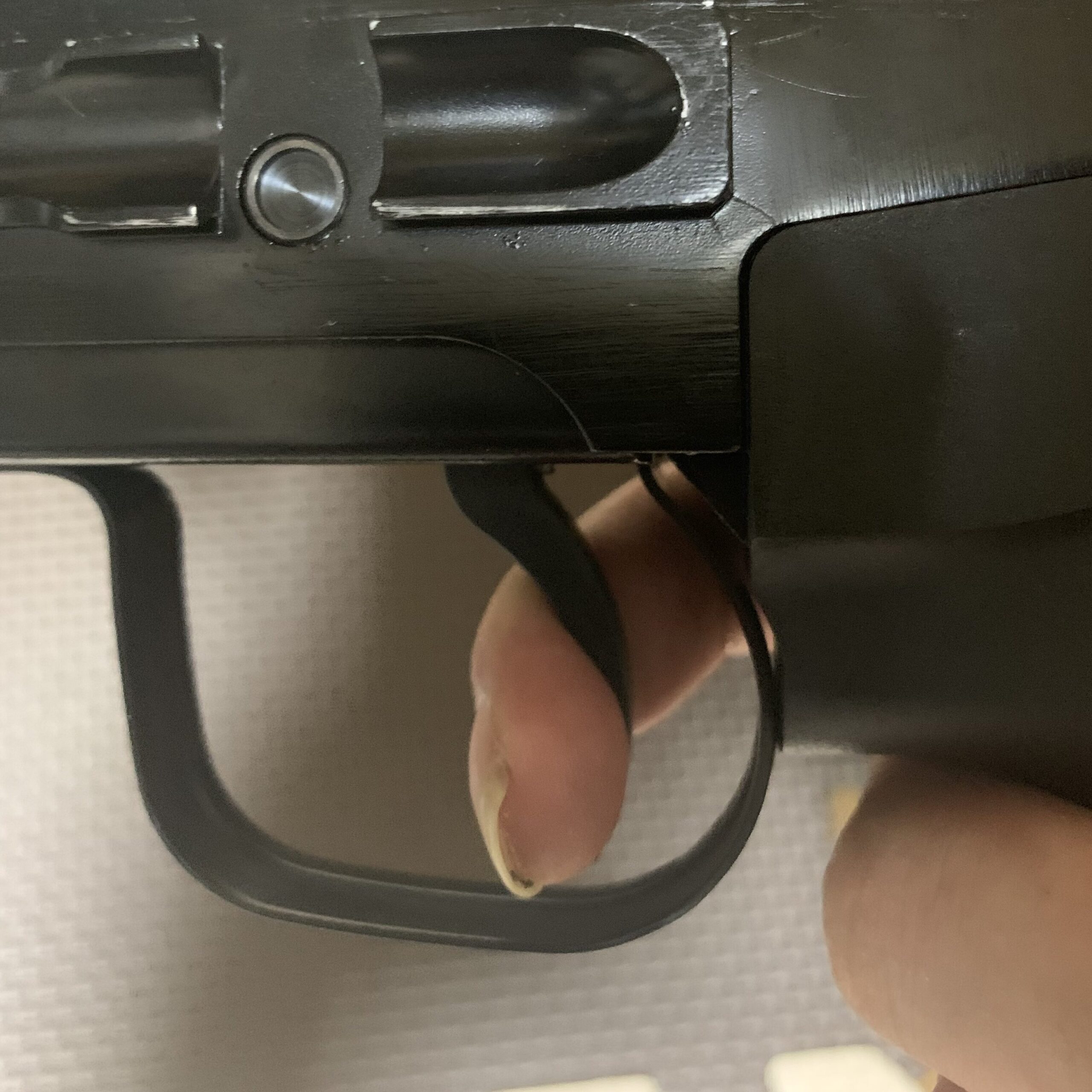 WE ドラグノフ　SVD GBB 撃ち切りトリガー位置