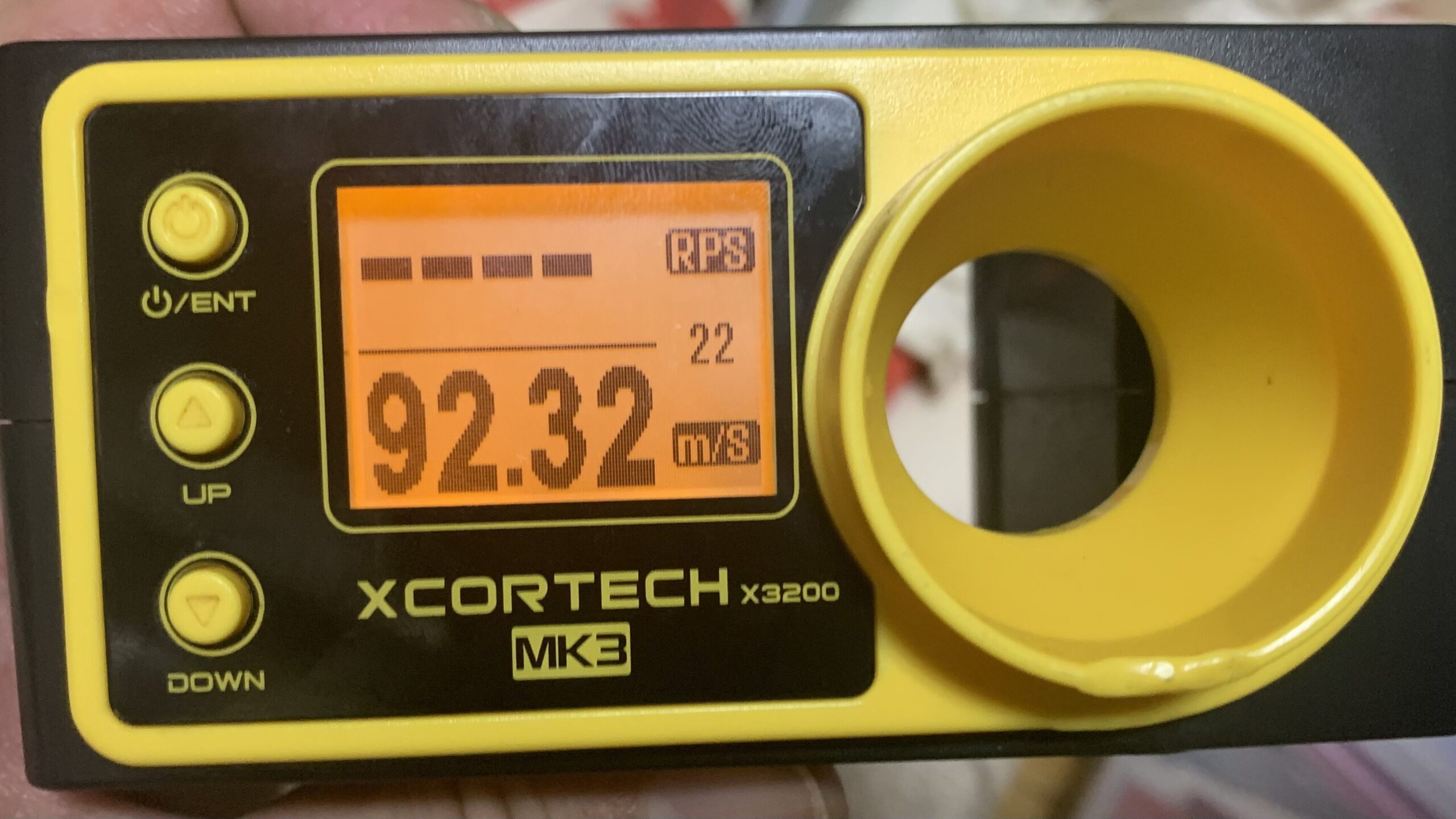 xcortechx3200mk3 初速測定モード2